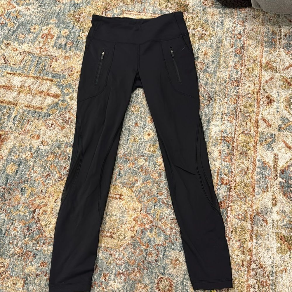 Lululemon Two front zipper leggings